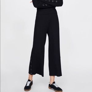 Zara knit wide legged pant